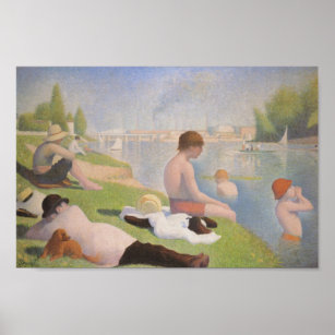Bathers at Asnieres by Georges Seurat Poster