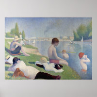 Bathers at Asnières - Georges Pierre Seurat