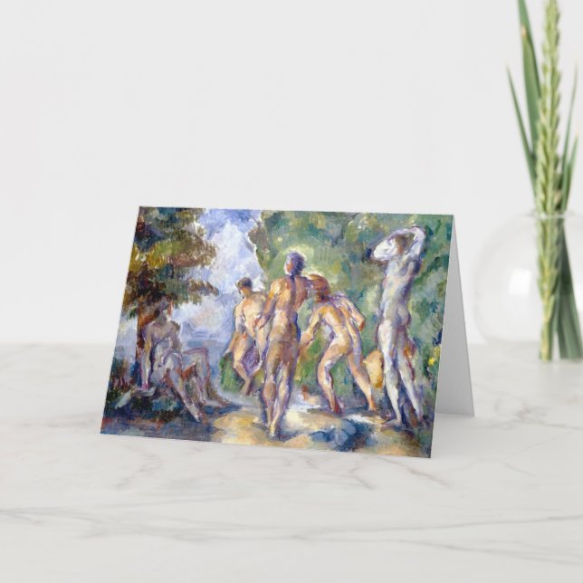 Bathers Fine Art Greetings Card Karte (Vorderseite)