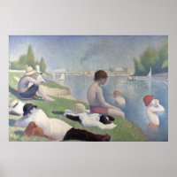 Bathers Georges Seurat Neo Impressionist Malerei