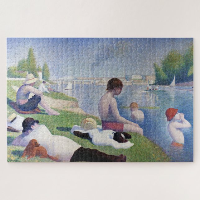 Bathers in Asnieres, Seurat (Horizontal)