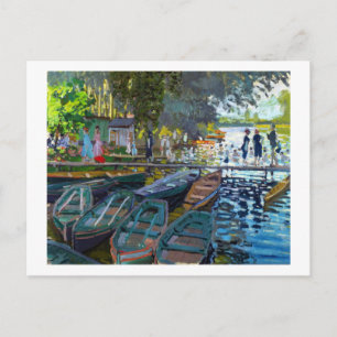 Bathers in La Grenouillere Claude Monet Postkarte