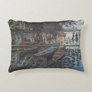 Bathers in La Grenouillère von Claude Monet Dekokissen