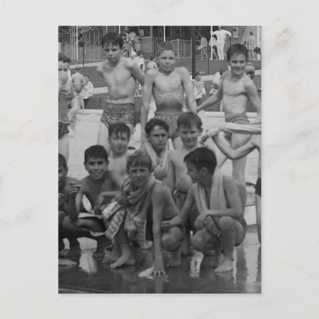 Bathers Postkarte (Vorderseite)