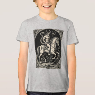 Bathin Gehörnter Wächter der Nacht Tri-Blend Shirt