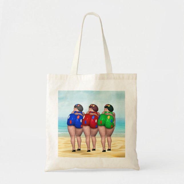 Bathing Beauty Tote Bags Tragetasche (Vorne)