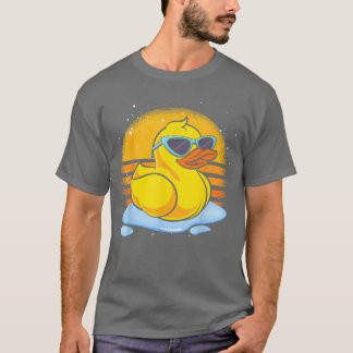 Bathoy Duckie Süße Ente Coole Sonnenbrille Retro G T-Shirt