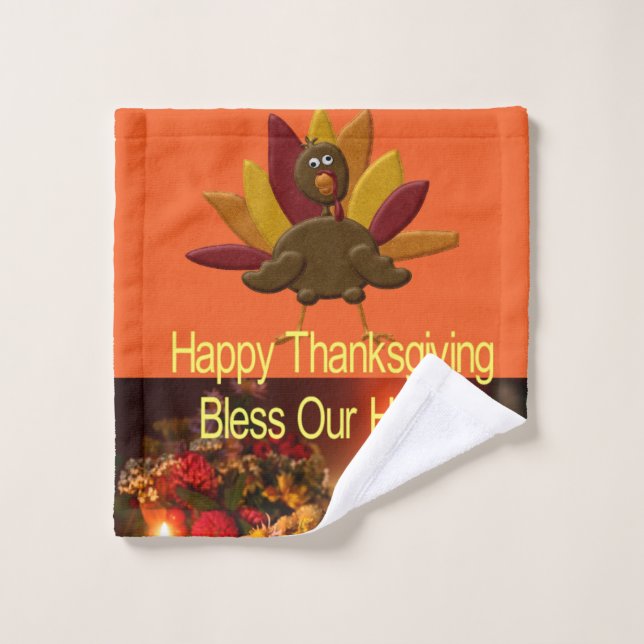 Bathroom Towel Sets Happy Thanksgiving  (Gant de toilette)