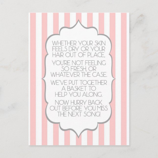 BathroomSign.jpg Postkarte (Vorderseite)