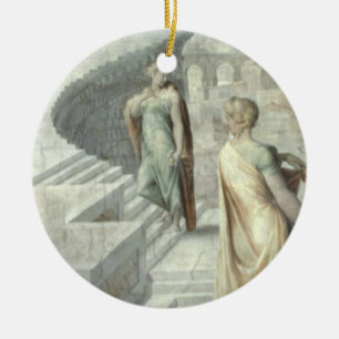 Bathsheba, das David, c.1553 besucht Keramikornament