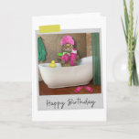 Bathtime Cat Funny Birthday Card Karte<br><div class="desc">Mit diesem skurrilen und lustigen Katzendesign den Geburtstag eines jeden Katzenliebhabers stärken!</div>