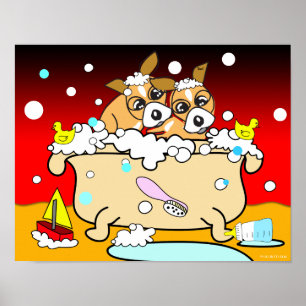 Bathtub Chihuahua Puppy Poster 10