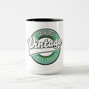 Bathurst Australien Vintage Style Logo Tasse