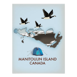 Bathurst Island Kanada Reiseplan Poster