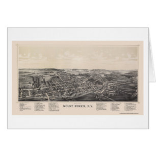 Bâti Morris, carte panoramique de NY - 1893