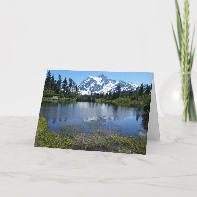 Bâti Shuksan dans la carte de note d'été, vierge (Devant)