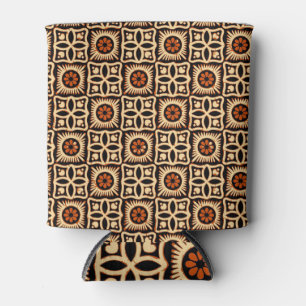 Batik abstrakt, nahtlos textiles Muster. Dosenkühler