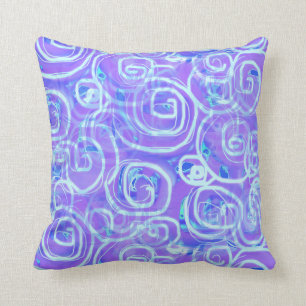 Batik-Ähnliches lila Druckthrow-Kissen Kissen