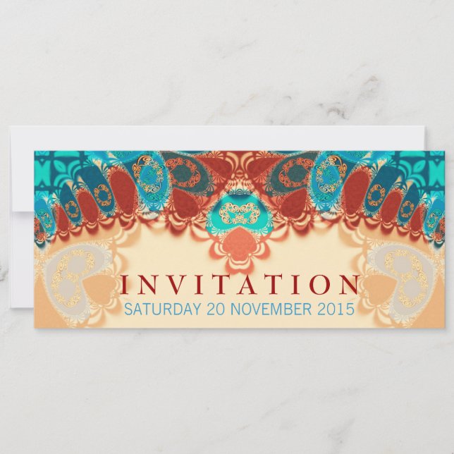 Batik Anniversaire Exotique / Invitation à une occ (Devant)
