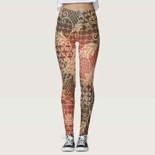 Batik Beauty: malaysisches künstlerisches Wunder Leggings