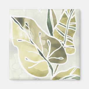 Batik-Blätter Magnet