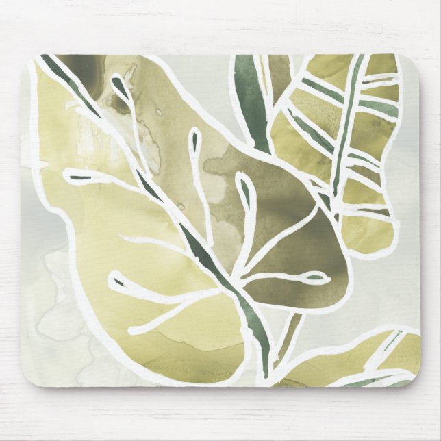Batik-Blätter Mousepad (Vorne)