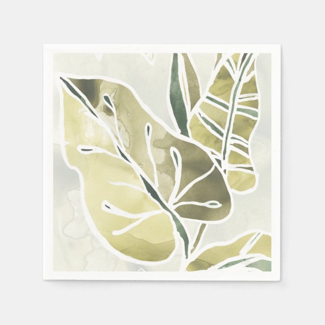 Batik-Blätter Serviette (Vorderseite)