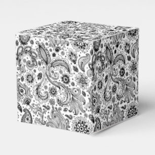Batik Boho-Stil Blumen Paisley-Muster Geschenkschachtel