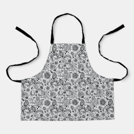 Batik boho style floral paisley pattern schürze