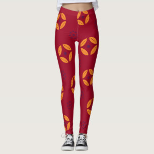 Batik Chocolate Cream Minimal Muster Leggings