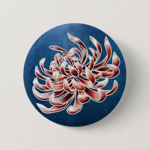 Batik Chrysanthemum Button