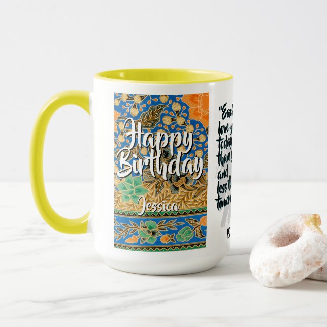Batik Combo Mug CM03-01 Gemini Tasse (Mit Donut)