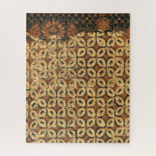 Batik Earthy Kaffeebohne Elegant Rustikal Robust