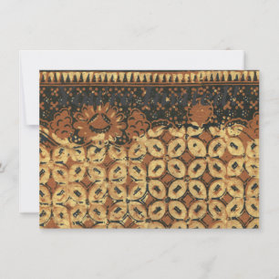 Batik Earthy Kaffeebohne Elegant Rustikal Robust Einladung