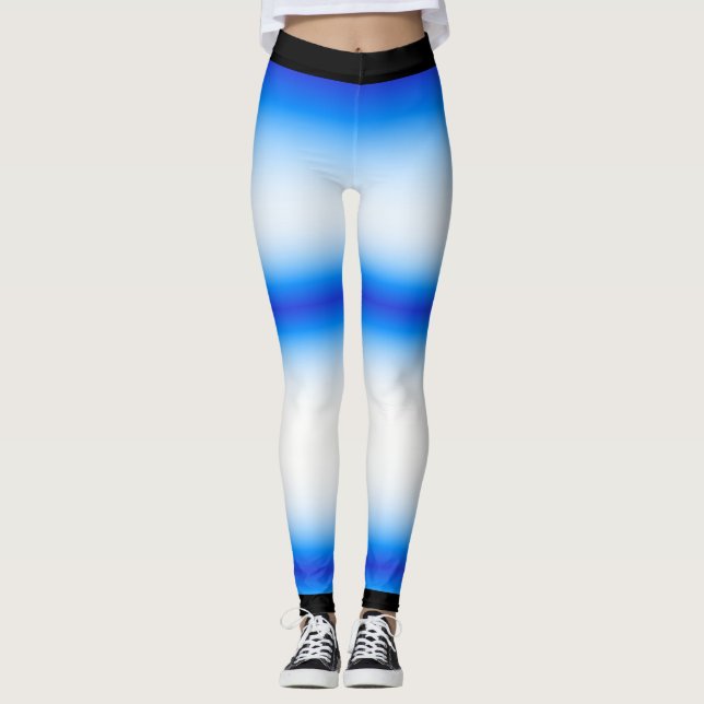 Batik-Gefärbte Krawatte Leggings (Vorderseite)