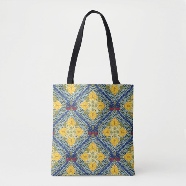 Batik Indonesische Wax-Resist Dyeing Technik Tasche (Vorderseite)