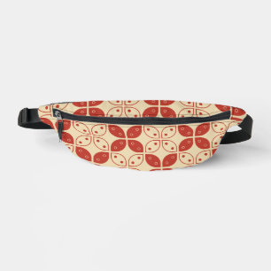 Batik Kawung, indonesisches Muster, Javanisch, Eth Bauchtasche