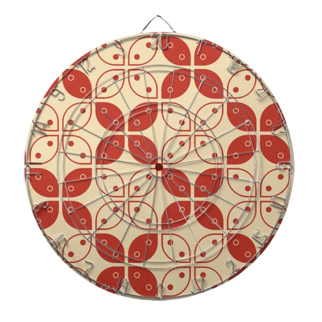 Batik Kawung, indonesisches Muster, Javanisch, Eth Dartscheibe (vorne)