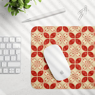 Batik Kawung, indonesisches Muster, Javanisch, Eth Mousepad