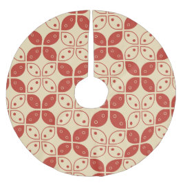 Batik Kawung, indonesisches Muster, Javanisch, Eth Polyester Weihnachtsbaumdecke