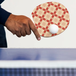 Batik Kawung, indonesisches Muster, Javanisch, Eth Tischtennis Schläger