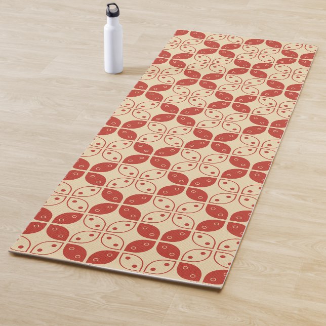 Batik Kawung, indonesisches Muster, Javanisch, Eth Yogamatte (Beispiel)