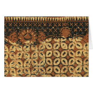 Batik Kawung vintage indonésien à motif rustique
