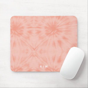 Batik Korallenrosa Moderne Pastelle Mousepad