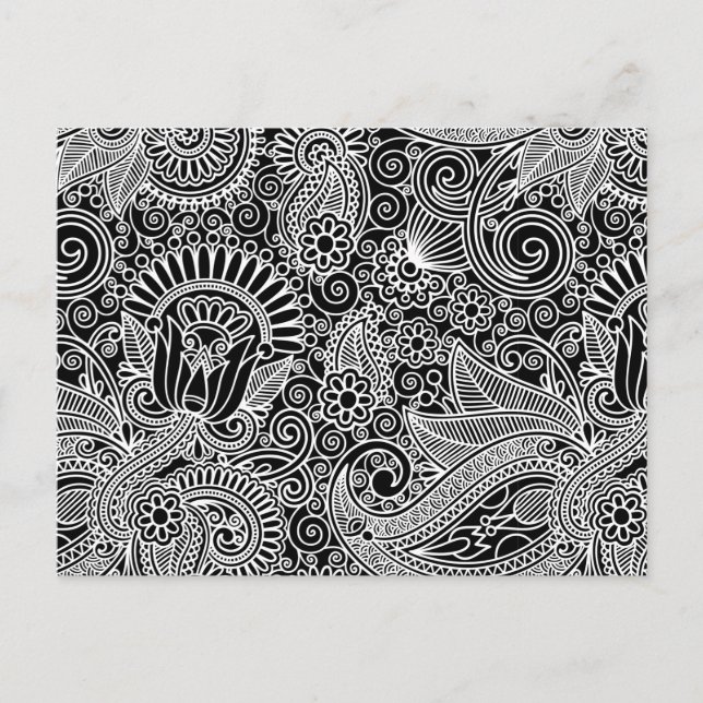 Batik Motif Postkarte (Vorderseite)