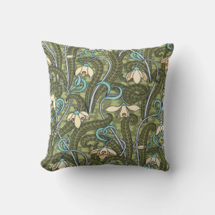 Batik Motif Snowdrop Blume Kissen