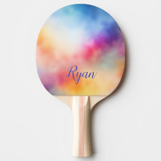 Batik Muster bunt Tischtennis Schläger