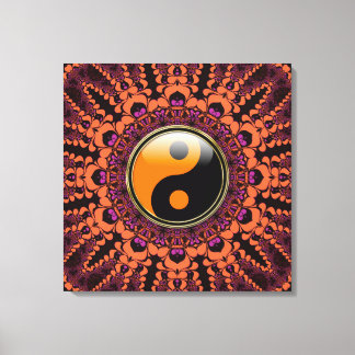 Batik New Age Yin Yang Wrapped Canvas Leinwanddruck