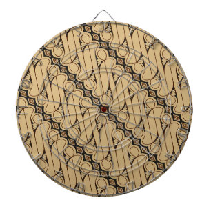 Batik Parang, indonesisches Muster, Javanisch, eth Dartscheibe
