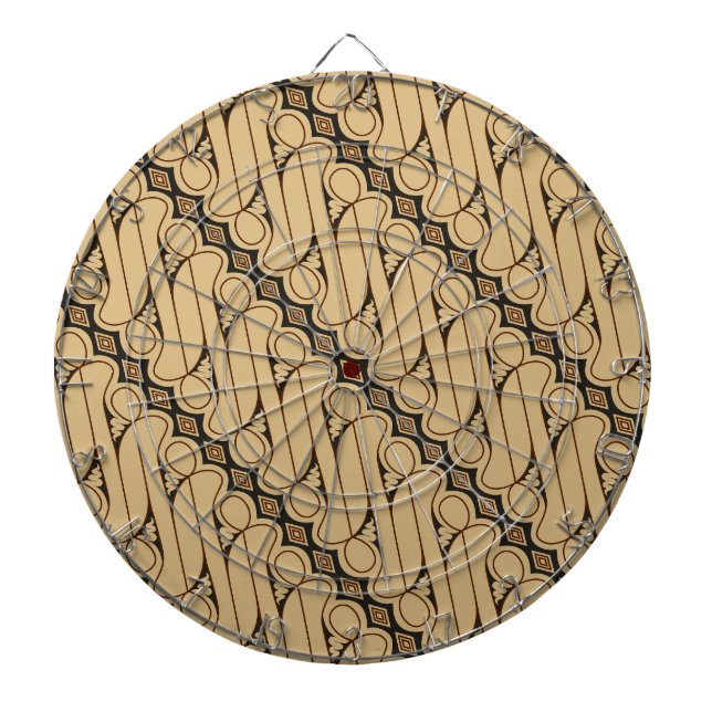 Batik Parang, indonesisches Muster, Javanisch, eth Dartscheibe (vorne)